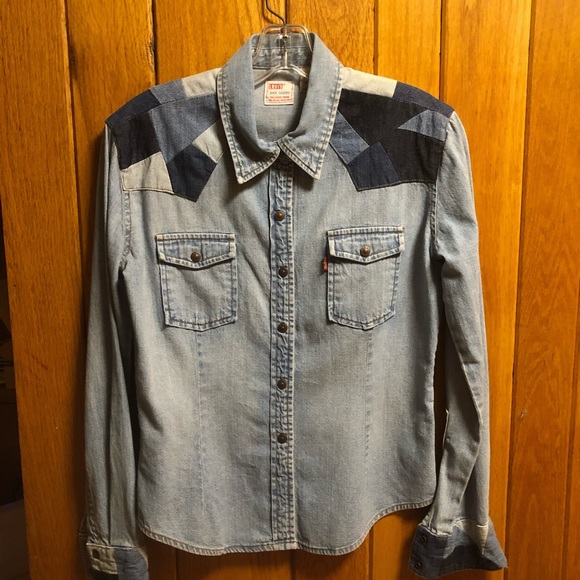 Vintage Levi Strauss denim button down shirt - Picture 1 of 4